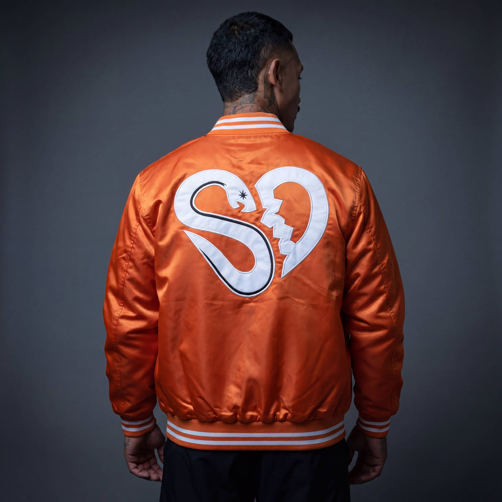 Heart Logo Jacket Orange