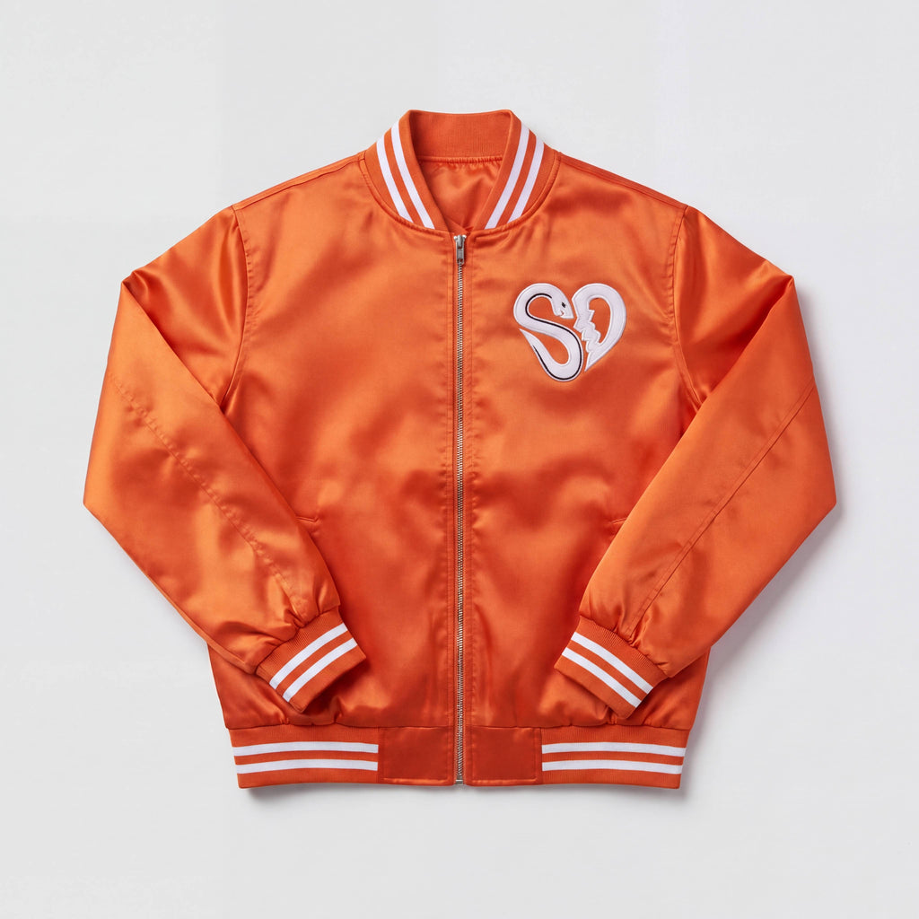 Heart Logo Jacket Orange