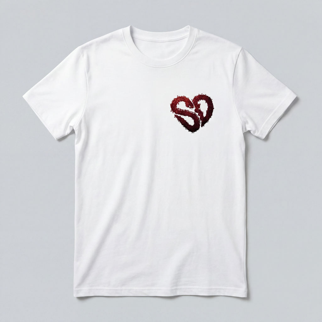 T-Shirt logo rosso